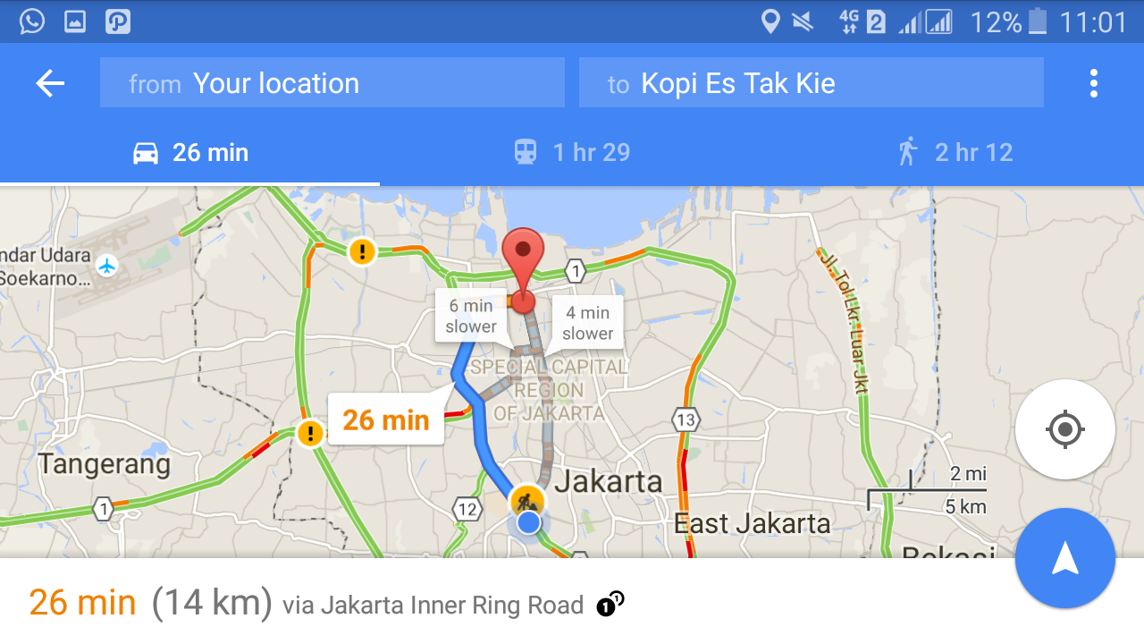 Tes Google Maps pada Samsung Galaxy J5